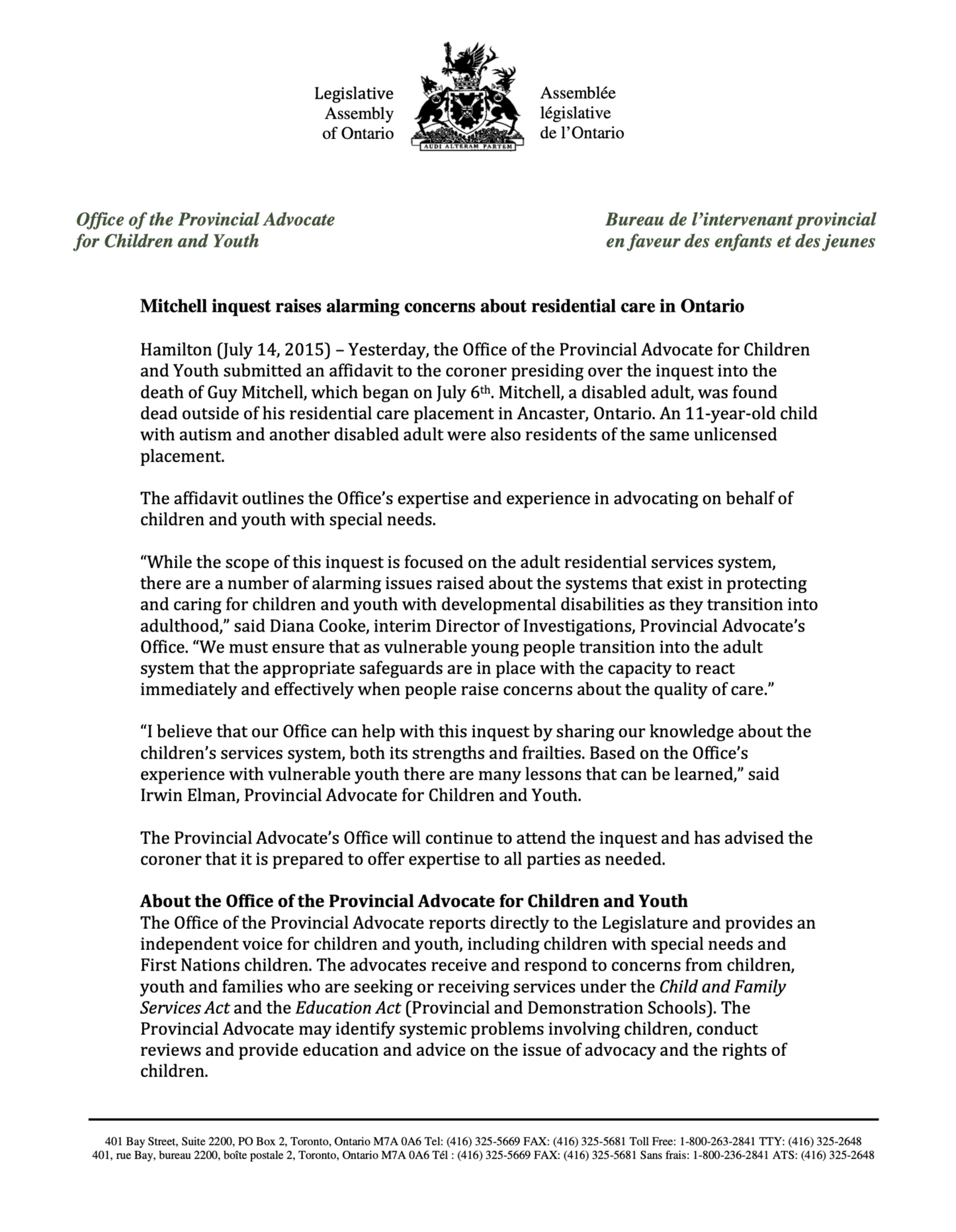 Advocacy Report - Inquest into Guy Thomas Mitchell