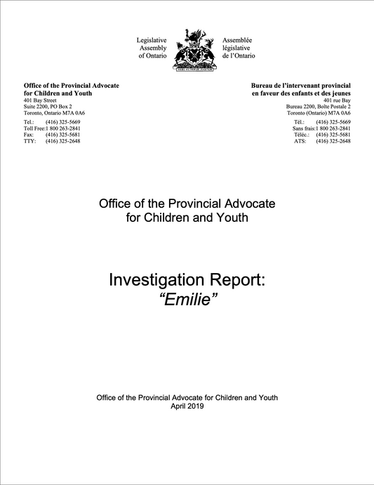 Advocacy Report Investigation - Emilie