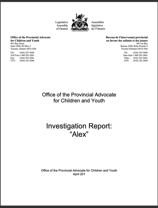 Advocacy Report Investigation - Alex