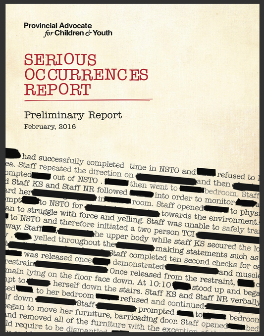 In Harm's Way - Serious Occurrence Reports Vol I